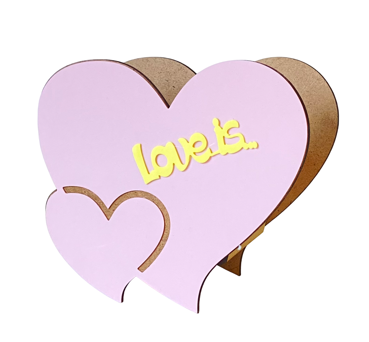 Ящик ДВП Сердечки 18*15,5*7,5см розовая нежность Love is...