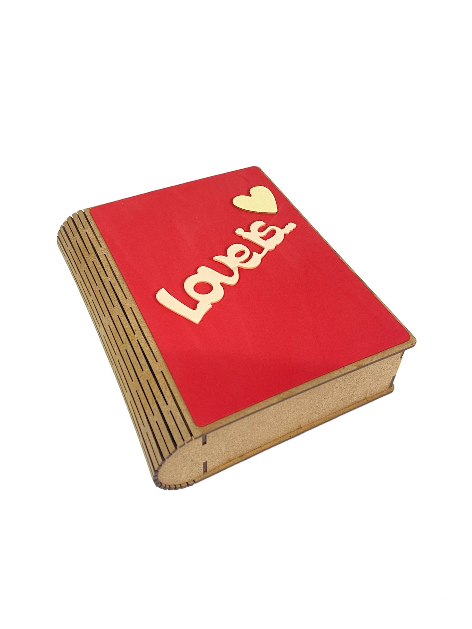 Ящик Книга 20*17*6см Love is.. красный